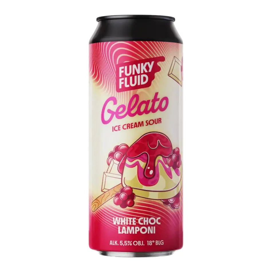 Funky Fluid - Gelato: White Choc Lamponi