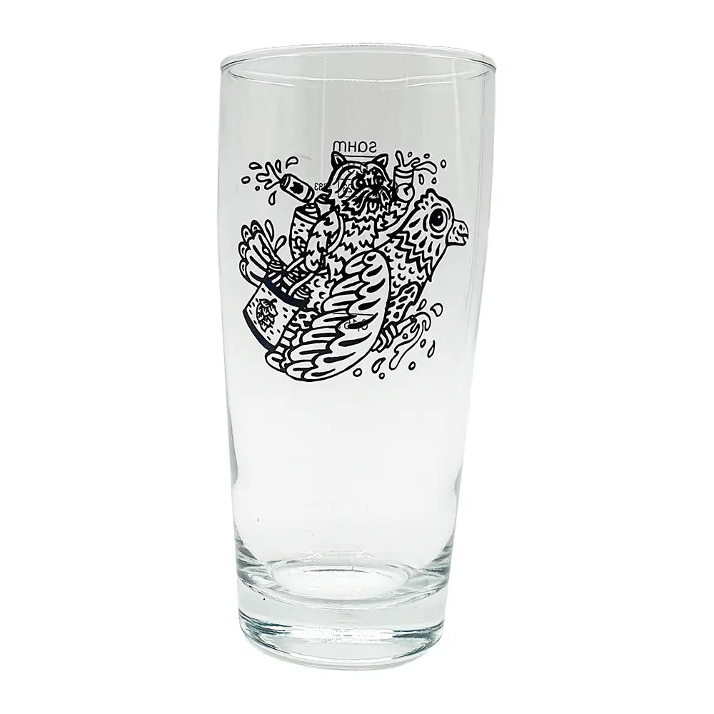 White Dog Glass